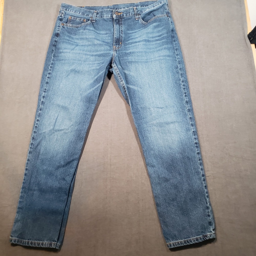 Faded Glory Jeans Mens 40x32 Blue Straight Fit 100% Cotton Medium Wash Denim